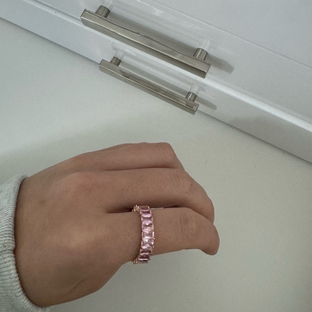 Adina Eden Sapphire Pink Eternity Band
